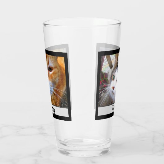 Eenvoudig Creëer uw eigen foto's toevoegen 2 aange Glas (Rechts)