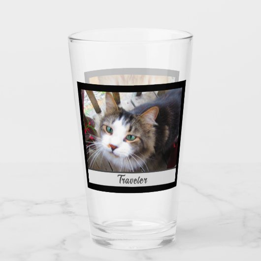 Eenvoudig Creëer uw eigen foto's toevoegen 2 aange Glas (Voorkant)