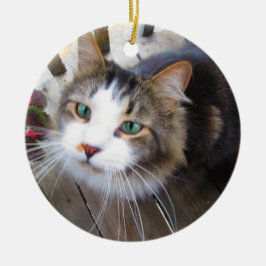 Eenvoudig Creëer uw eigen foto's toevoegen 2 aange Keramisch Ornament