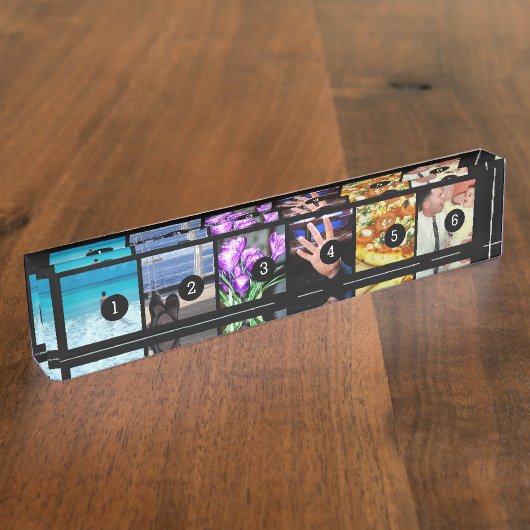 Eenvoudig Creëer uw eigen fotostijl 6 afbeeldingen Naambordje (Zijkant)