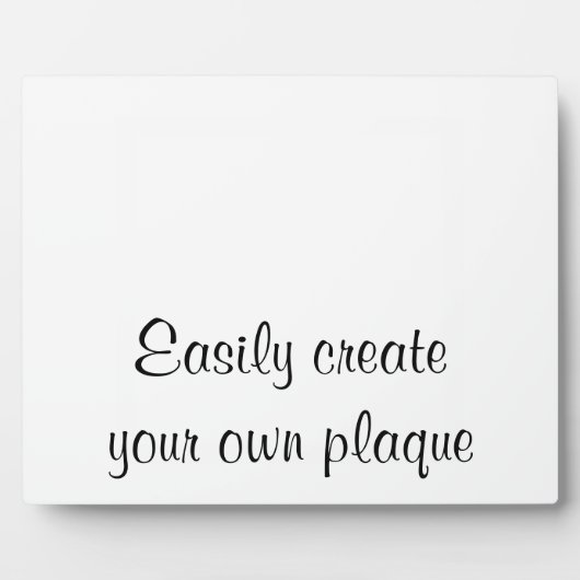 Eenvoudig Creëer uw eigen Plaque - horizontaal - D Fotoplaat (Voorkant)