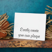 Eenvoudig Creëer uw eigen Plaque - horizontaal - D Fotoplaat (Zijkant)