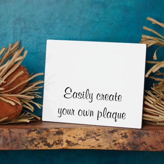 Eenvoudig Creëer uw eigen Plaque - horizontaal - D Fotoplaat (Zijkant)