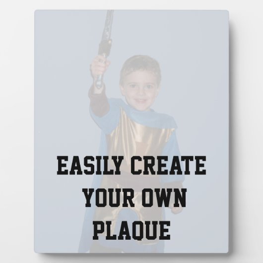 Eenvoudig Creëer uw eigen Plaque - verticaal - DIY Fotoplaat (Voorkant)