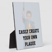 Eenvoudig Creëer uw eigen Plaque - verticaal - DIY Fotoplaat (Zijkant)