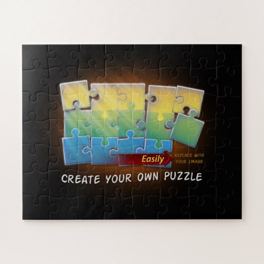 Eenvoudig Creëer uw eigen puzzel met uw Afbeelding (Horizontaal)
