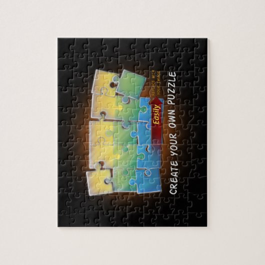 Eenvoudig Creëer uw eigen puzzel met uw Afbeelding Legpuzzel (Verticaal)