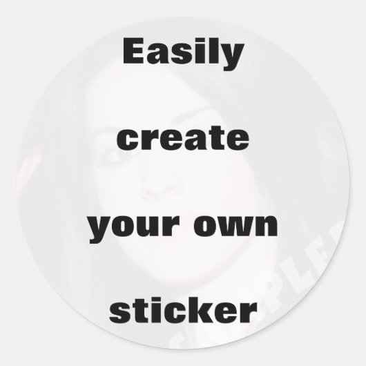 Eenvoudig creëer uw eigen sticker Verwijder de gro (Voorkant)