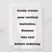 Eenvoudig creëer uw verticale fotouitnodiging kaart (Voorkant)