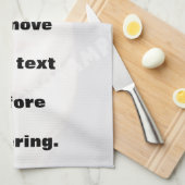 Eenvoudig creëer uw verticale keukenhanddoek voor  (Quarter Fold)