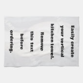 Eenvoudig creëer uw verticale keukenhanddoek voor  (Horizontaal)