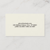 Eenvoudig | Crème Visitekaartje (Achterkant)