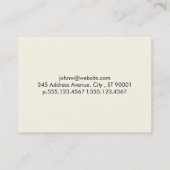 Eenvoudig | Crème Visitekaartje (Achterkant)