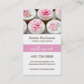 Eenvoudig Cupcake-Visitekaartje Visitekaartje (Achterkant)