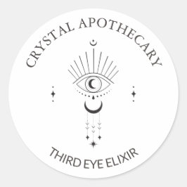 Eenvoudig Cute Apothecary Third Eye Ronde Sticker