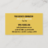 Eenvoudig Cute Beehive-grafisch ontwerp Visitekaartje (Achterkant)