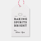 Eenvoudig Cute Heart Baking Spirits Bright Gift La Cadeaulabel (Voorkant)