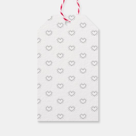 Eenvoudig Cute Heart Baking Spirits Bright Gift La Cadeaulabel (Achterkant)