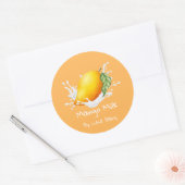 Eenvoudig Cute Mango Melk Label (Envelop)