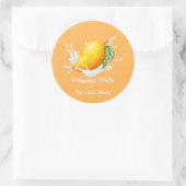 Eenvoudig Cute Mango Melk Label (Tas)