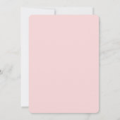 Eenvoudig Cute Pink Heart Calender Wedding Save The Date (Achterkant)