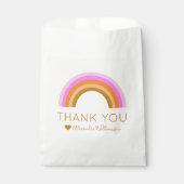 Eenvoudig Cute Retro Rainbow Speciaal Dank u Bedankzakje (Voorkant)