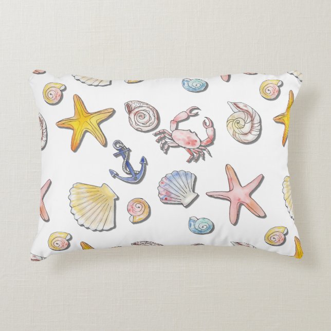 Eenvoudig Cute Strand Design  Accent Kussen (Voorkant)