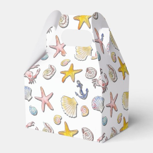 Eenvoudig Cute Strand Design Bedankdoosjes (Voorkant Zijde)