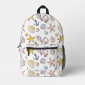 Eenvoudig Cute Strand Design Bedrukte Rugzak (Voorkant)