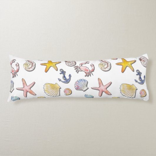 Eenvoudig Cute Strand Design Lichaamskussen (Voorkant)