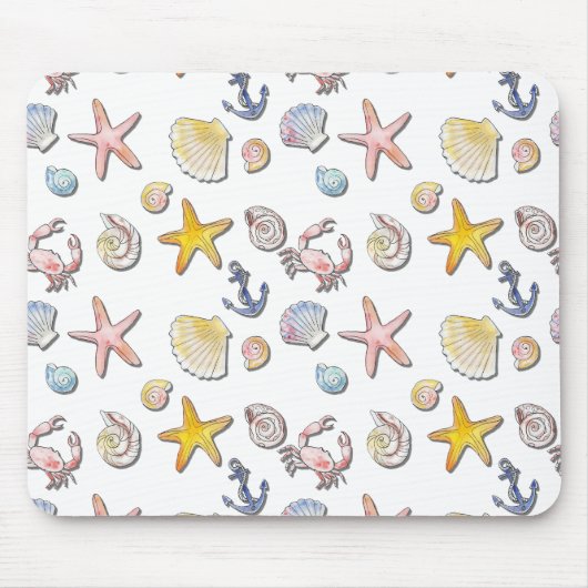 Eenvoudig Cute Strand Design Muismat (Voorkant)