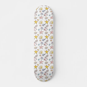 Eenvoudig Cute Strand Design  Persoonlijk Skateboard