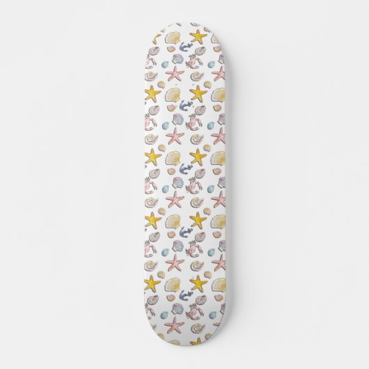 Eenvoudig Cute Strand Design Persoonlijk Skateboard (Voorkant)