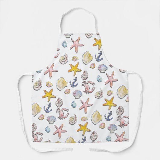 Eenvoudig Cute Strand Design Schort (Voorkant)