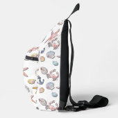 Eenvoudig Cute Strand Design Sling Bag (Rechts)