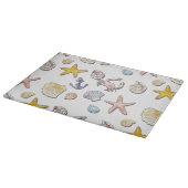 Eenvoudig Cute Strand Design  Snijplank (Hoek)