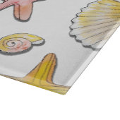 Eenvoudig Cute Strand Design  Snijplank (Hoek)