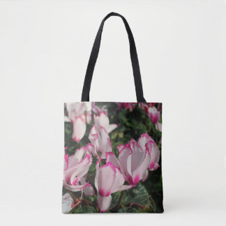 Eenvoudig cyclamen tote bag