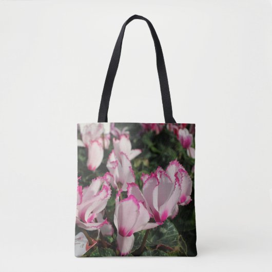 Eenvoudig cyclamen tote bag (Voorkant)