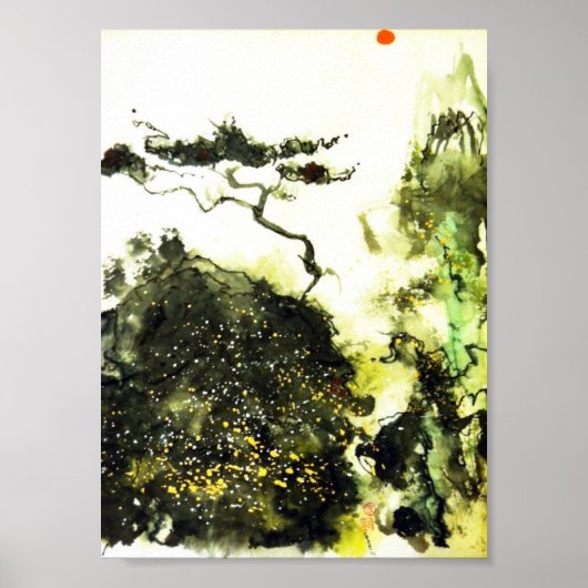 Eenvoudig cyperen in Carmel Art Print (Voorkant)