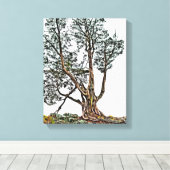 Eenvoudig Cypress Canvas Afdruk (Insitu (Houten vloer))