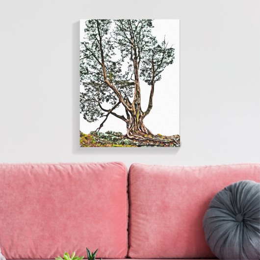 Eenvoudig Cypress Canvas Afdruk (Insitu (Woonkamer))