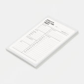 Eenvoudig Dagelijks Planner Notitieblok Post-it® Notes (Schuin)