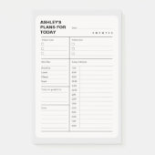 Eenvoudig Dagelijks Planner Notitieblok Post-it® Notes (Voorkant)