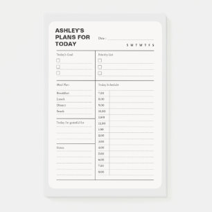 Eenvoudig Dagelijks Planner Notitieblok Post-it® Notes