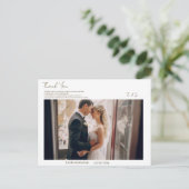 Eenvoudig Dank je wel  Briefkaart (Staand voorkant)