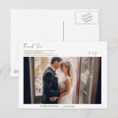 Eenvoudig Dank je wel  Briefkaart (Voorkant / Achterkant)