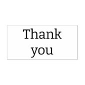 Eenvoudig" Dank u" Aangepaste bericht Wood Art Sta Rubberstempel (Afrduk)