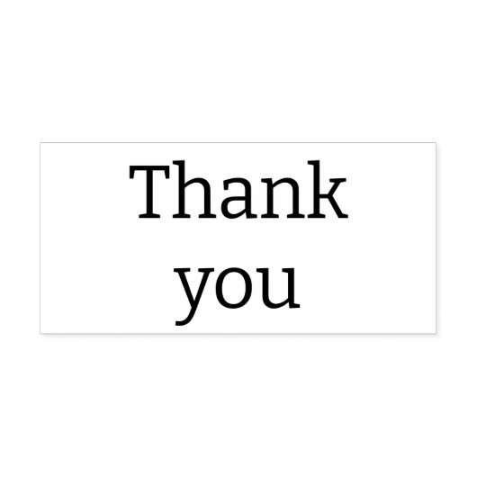 Eenvoudig" Dank u" Aangepaste bericht Wood Art Sta Rubberstempel (Afrduk)