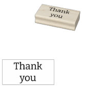 Eenvoudig" Dank u" Aangepaste bericht Wood Art Sta Rubberstempel (Gestempeld)